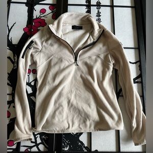 Altavia (Italian Brand) Cream Thermal Athletic Half-Zip